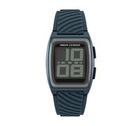Armani Exchange A|X Reloj digital de silicona azul para hombre (modelo: AX2970)
