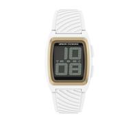 Armani Exchange A|X Reloj digital de silicona blanca para hombre (modelo: AX2968)