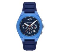 Armani Exchange A|X Sync - Reloj cronógrafo de Silicona Azul para Hombre (Modelo: AX4170)