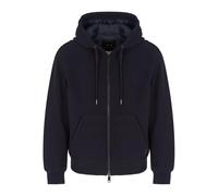 Armani Exchange - Abrigo Azul Acolchado con Capucha y Cremallera - Sweatshirts & Hoodies - Hombre - Azul - 2XL -