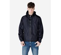 Armani Exchange Icon Project - Chaqueta de Parche en Relieve con Logotipo para Hombre, Azul Marino Profundo, XXL