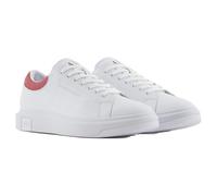 Armani Exchange - ActionLeather,sidelogo,Laceup, Zapatillas Hombre, OP.White+Cardinal,