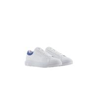 Armani Exchange - ActionLeather,sidelogo,Laceup, Zapatillas Hombre, OP.White+MAZAR.Blue,
