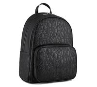 Armani Exchange Esencial, Jim, sostenible, Logotipo en Relieve, Mochila para Hombre, Black, Talla única