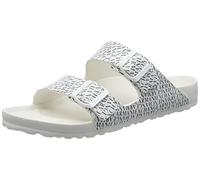 Armani Exchange Allover Logo Pool Slide, Sandalia deslizante Hombre, Multicolor (Optic White Black), 41 EU