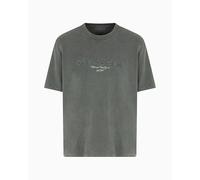 Armani Exchange Altura Urbana para Hombre, Logotipo de cornely, Corte Regular, Negro, XL, Tinta Negra, XL