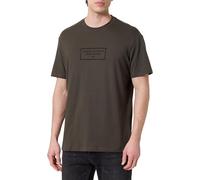 Armani Exchange Altura urbana para hombre, sustainable, embroidered logo lettering, ajuste regular, negro, L, tinta negra, L