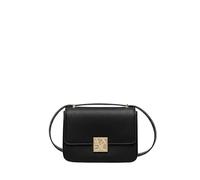 Armani Exchange Amy, Sustainable, Gold Logo Plate, Bolso Cruzado Mujeres, Negro, Talla única