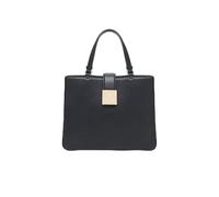 Armani Exchange Amy, Sustainable, Gold Logo Plate, Bolso Tote M Mujeres, Negro, Talla única