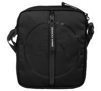 Armani Exchange Antigua - Bolso cruzado sostenible con cremallera alrededor, talla única, Black, One Size