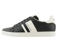 Armani Exchange Paris Double Line, Zapatillas Hombre, Black Off White, 43 EU