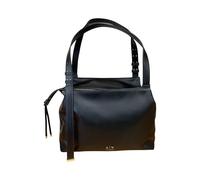 Armani Exchange AX 2603 - Bolso de mujer grande con 2 asas para llevar al hombro, Negro
