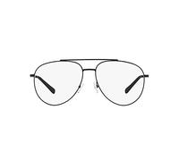 Armani Exchange Ax1055 - Marcos de gafas graduadas de aviador, Negro mate/lente de demostración., 58 mm
