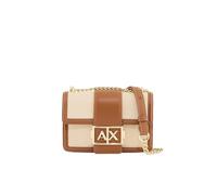 Armani Exchange Bandolera pequeña de lona Jodie para mujer, natural, talla única