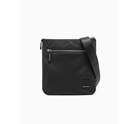 Armani Exchange Bandolera plana Icon para hombre, Black, Talla única