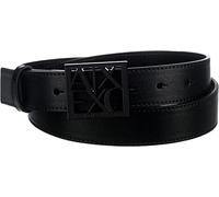 Armani Exchange Black Susi medium, cinturón De las mujeres, Black, 75