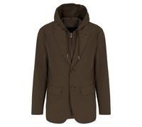 Armani Exchange - Blazer Deportivo con Panel de Pecho y Capucha Desmontables - Jackets - Hombre - Verde - M -
