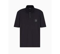 Armani Exchange Blue Edition, Logo Patch Polo, Azul Oscuro, M Hombres