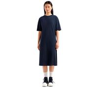 Armani Exchange Blue Edition, Logo Patch Vestido Informal, Azul Oscuro, S Mujeres