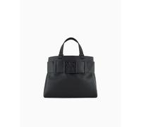 Armani Exchange Bolsa de compras Susy Small para mujer, color negro, talla única