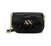 Armani Exchange - Bolso bandolera Craquelé con efecto logo - Bags - Mujer - Negro - ONE SIZE -