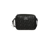 Armani Exchange Bolso Cruzado con Logo AX, Negro, Diseño Monograma