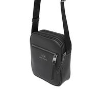Armani Exchange Essential Dino, Front Pocket, Zip Around, Bolsos para Hombre, Negro (Black), Talla única