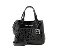 Armani Exchange Lize Pebble Logo Chain, Bolsa de Compras Mujeres, Negro, Talla única