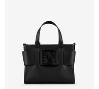 Armani Exchange Susie M Bolso de mano negro, imitación de cuero, mujer