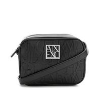 Armani Exchange Essential, Liz, Ovrall Lettering, Metal Square Logo, Funda para cámara Mujeres, Negro, Einheitsgröße