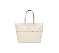 Armani Exchange Bolso Tote de Cuero Sintético para Mujer, Negro, Diseño Logo AX