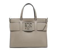 Armani Exchange Women's Essential Susie, Tono on Tono Logo Closure Bag de la compra, marrón, talla única