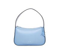 Armani Exchange Cadena con Logotipo de Elysees, Cremallera, Bolso de Hombro para Mujer, Blue River, Einheitsgröße