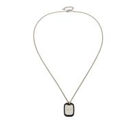 Armani Exchange Hombre Collar de acero inoxidable con cierre de mosquetón