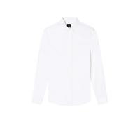 Armani Exchange - Camisa Clásica de Satén Elástico de Algodón - Shirts - Hombre - Blanco - L -
