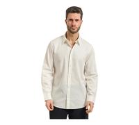 Armani Exchange - Camisa Casual en Algodón Jacquard Texturizado - Shirts - Hombre - Blanco - 2XL -