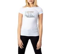 ARMANI EXCHANGE Camiseta plata / blanco, Talla XL