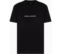 Armani Exchange AX Line Logo tee Camiseta, Negro, M Hombres