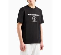 Armani Exchange Camiseta de hombre de manga corta con logo frontal. Negro XS