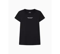 Armani Exchange Camiseta de Manga Corta Milano New York con Logotipo Frontal, Color Negro, XXL, Negro, XXL