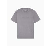 Armani Exchange Camiseta de Manga Corta para Hombre con Logotipo de Milano New York, Gris, S, Dark Gull Gray, S