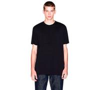 Armani Exchange Camiseta de Manga Corta para Hombre con Logotipo Tone on Tone On Tone Round Collar Black S, Negro, S