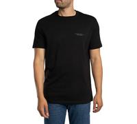 Armani Exchange Camiseta de manga corta Side Milano-New York Logo Lettering Negro XXL para hombre