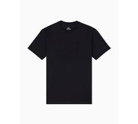 Armani Exchange Short Sleeve On Tone Logo Round Collar Camiseta, Negro, M Hombres