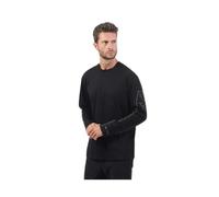 Armani Exchange - Camiseta de Manga Larga con Estampado de Algodón Pima - Tops - Hombre - Negro - S -