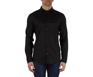 Armani Exchange Camiseta de Manga Larga Ultra Elástica con Botones Lyocell. Corte Ajustado. Camiseta Hombre (Pack de 1)