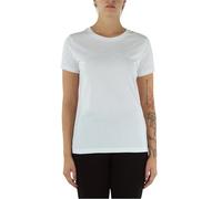 Armani Exchange Essential, Embroidered Logo Signature Camiseta, Blanco (Optic), L para Mujer