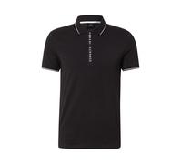 Armani Exchange Hidden Buttons, Stretch Cotton Polo, Negro (Black 1200), Medium para Hombre