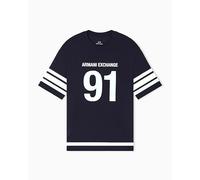 Armani Exchange Camiseta para Hombre, Azul Oscuro, L