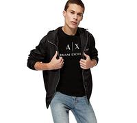 Armani Exchange Camiseta para Hombre, Negro (Black 1200), L